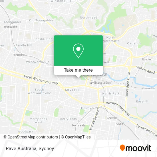 Rave Australia map