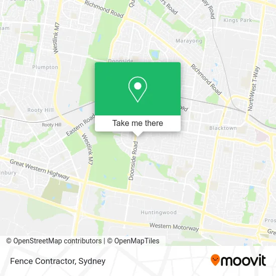 Fence Contractor map