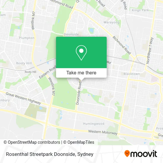 Rosenthal Streetpark Doonside map