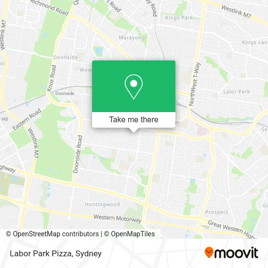Labor Park Pizza map