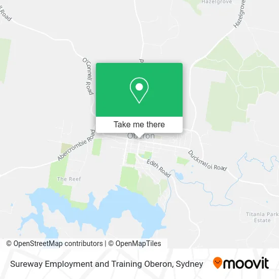 Sureway Employment and Training Oberon map