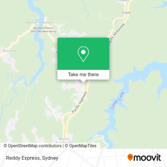 Reddy Express map