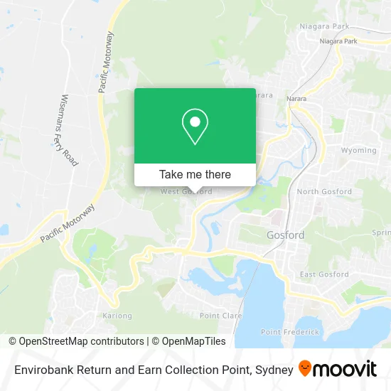 Envirobank Return and Earn Collection Point map