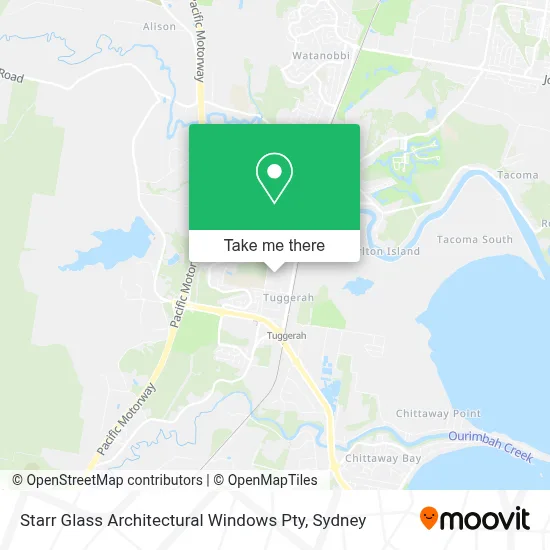 Mapa Starr Glass Architectural Windows Pty
