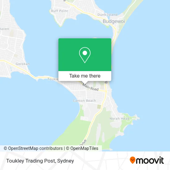 Toukley Trading Post map