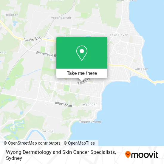 Mapa Wyong Dermatology and Skin Cancer Specialists