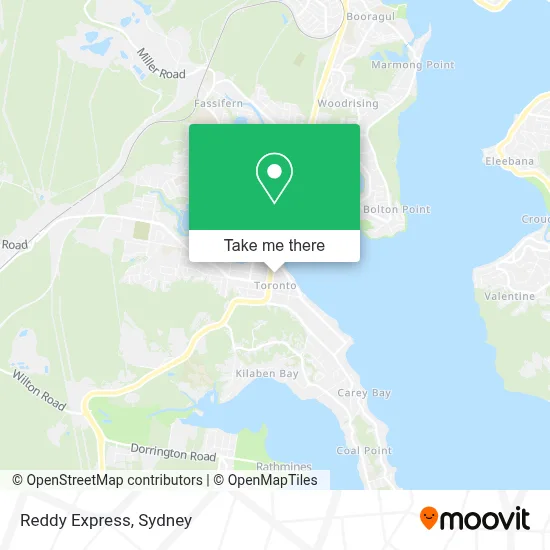 Reddy Express map