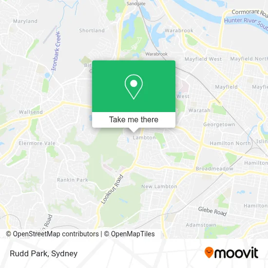 Rudd Park map