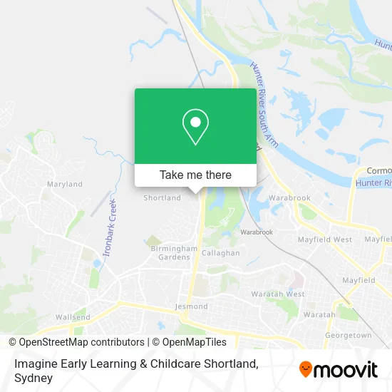 Imagine Early Learning & Childcare Shortland map