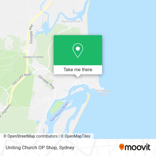 Uniting Church OP Shop map