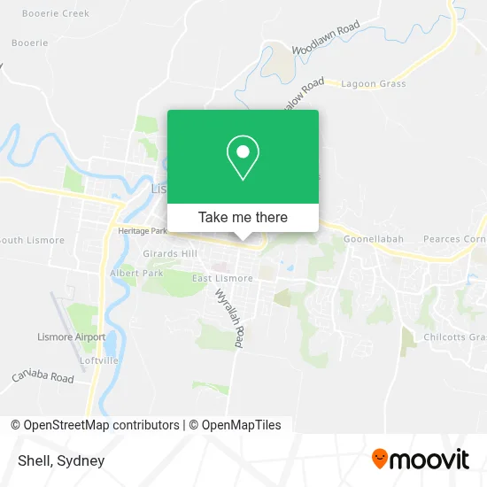 Mapa Shell