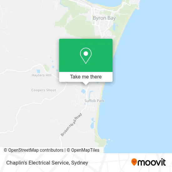 Mapa Chaplin's Electrical Service
