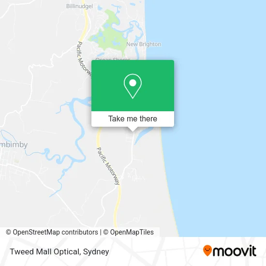 Tweed Mall Optical map