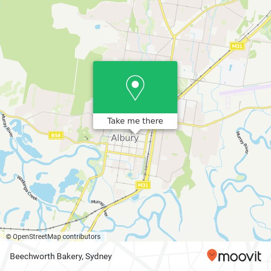 Beechworth Bakery map