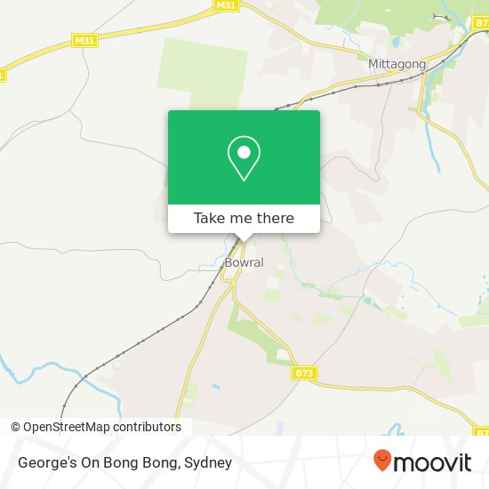 George's On Bong Bong map