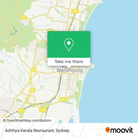 Adithya Kerala Restaurant map