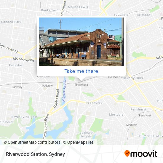 Riverwood Station map
