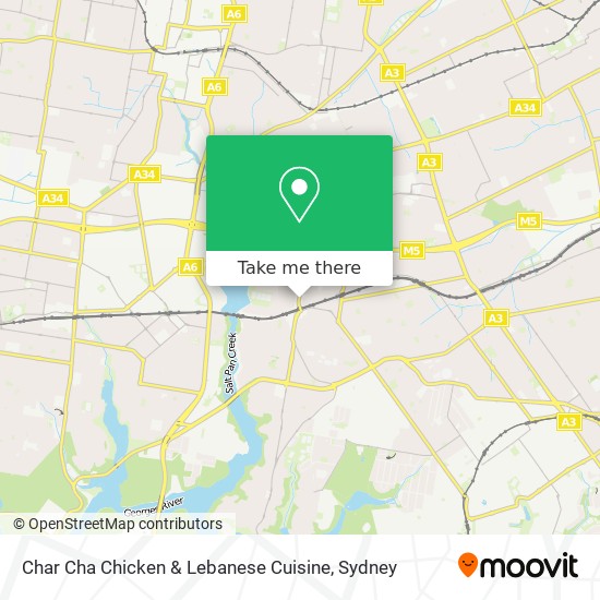 Char Cha Chicken & Lebanese Cuisine map