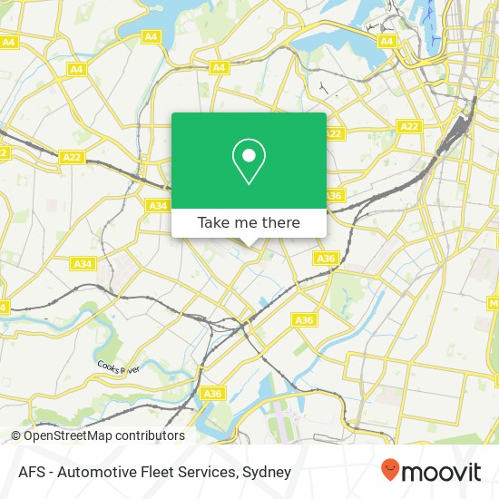 Mapa AFS - Automotive Fleet Services
