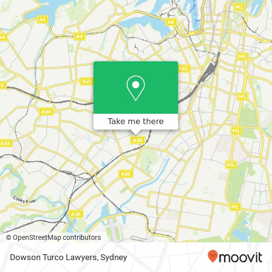 Mapa Dowson Turco Lawyers