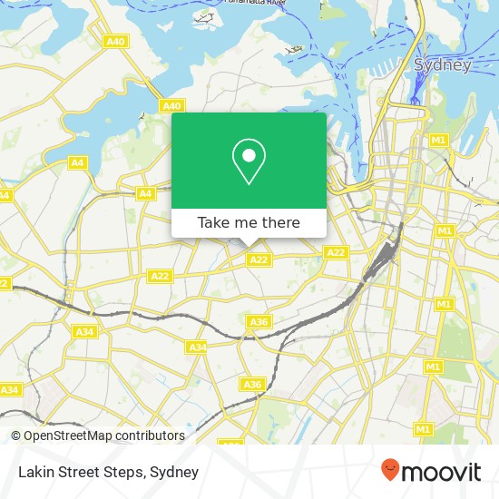 Lakin Street Steps map