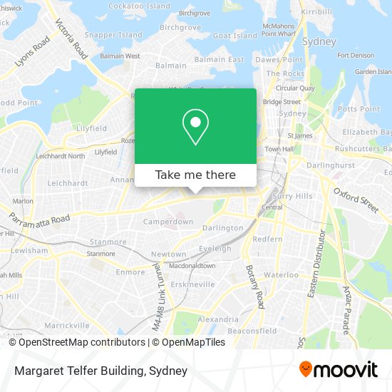 Mapa Margaret Telfer Building