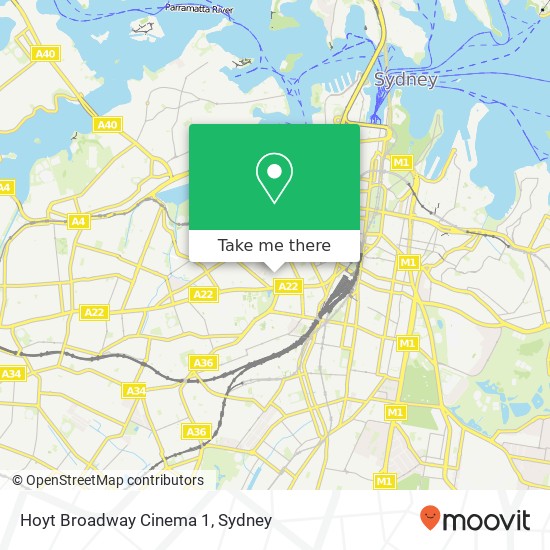 Hoyt Broadway Cinema 1 map