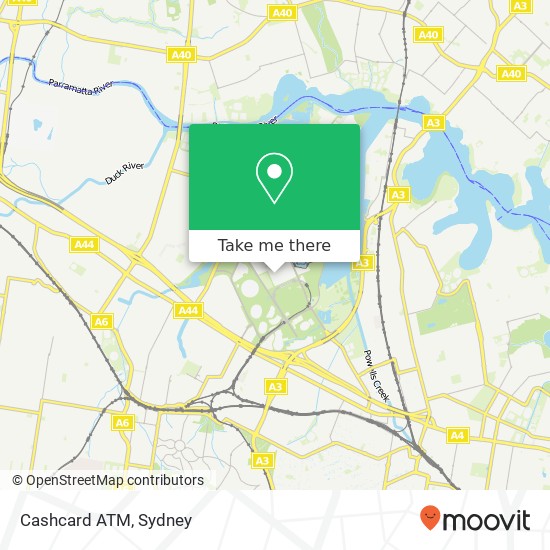 Cashcard ATM map