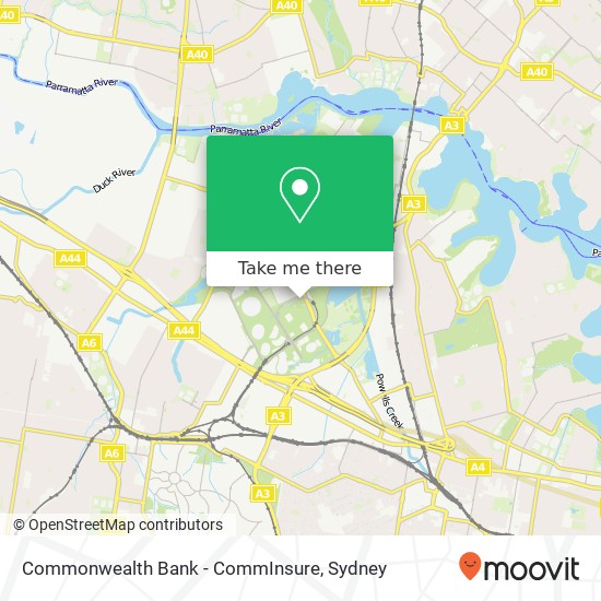 Mapa Commonwealth Bank - CommInsure