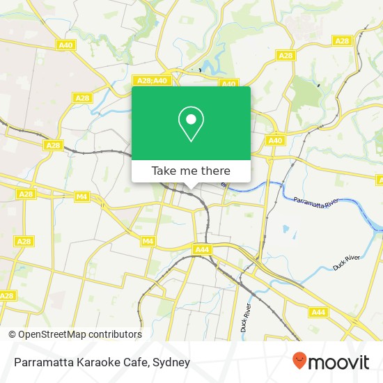 Mapa Parramatta Karaoke Cafe