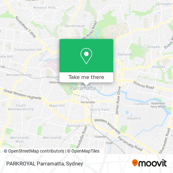 PARKROYAL Parramatta map