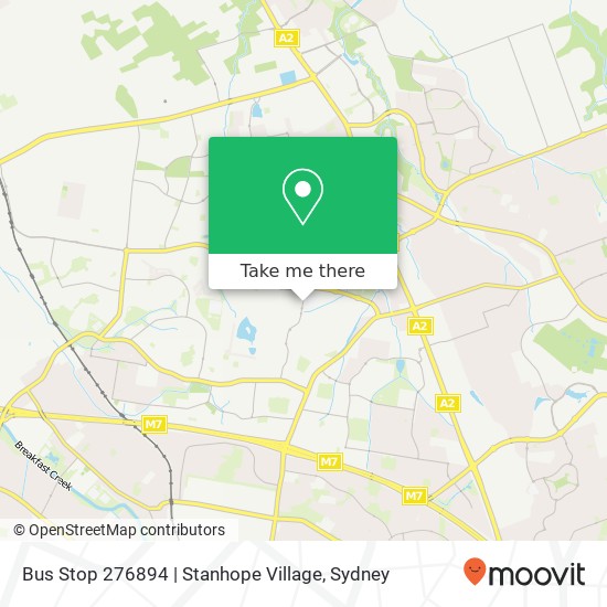 Bus Stop 276894 | Stanhope Village map