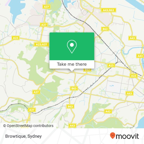 Browtique map