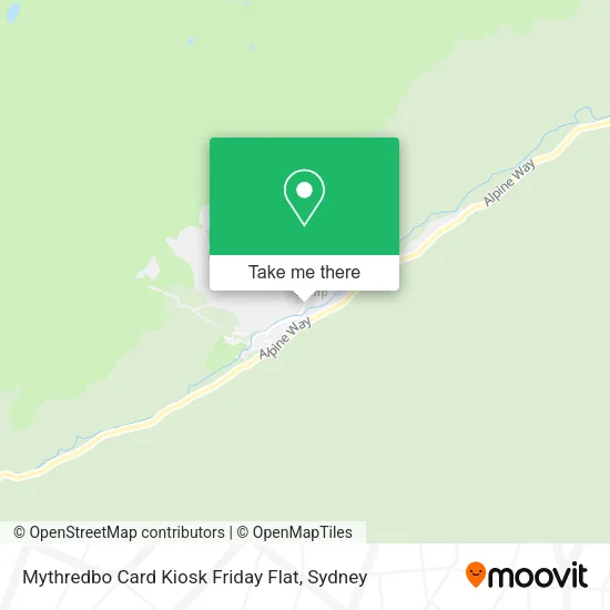 Mythredbo Card Kiosk Friday Flat map