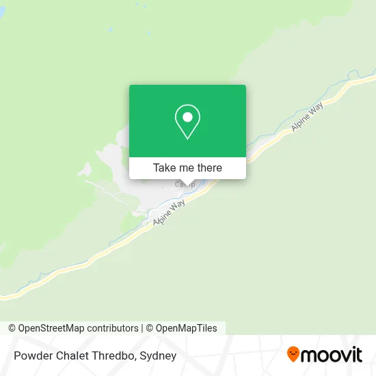 Powder Chalet Thredbo map