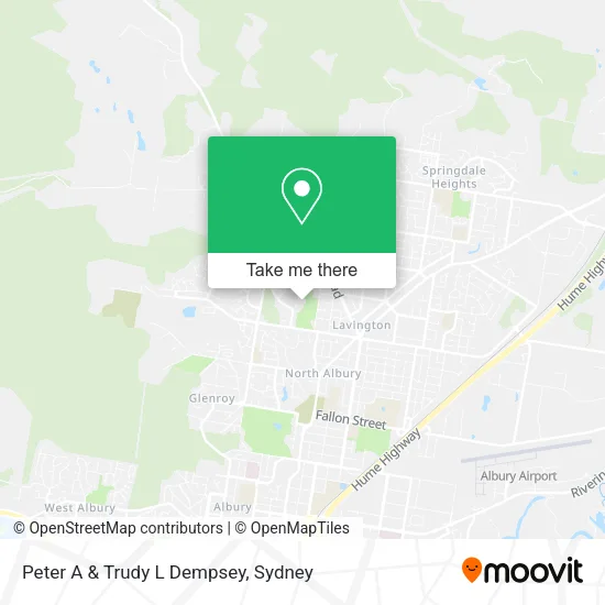 Peter A & Trudy L Dempsey map