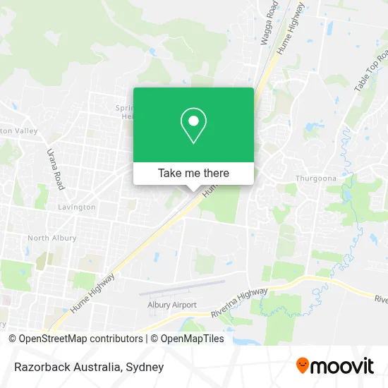 Razorback Australia map