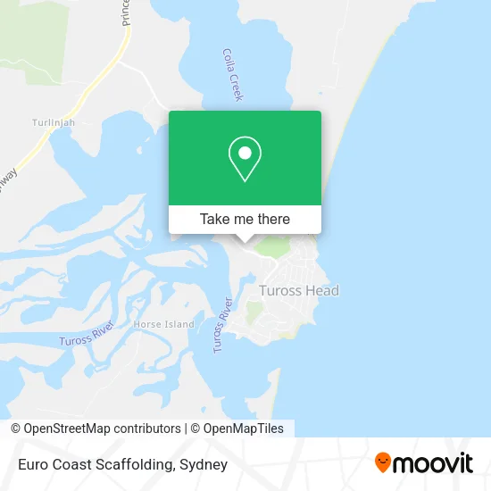 Euro Coast Scaffolding map