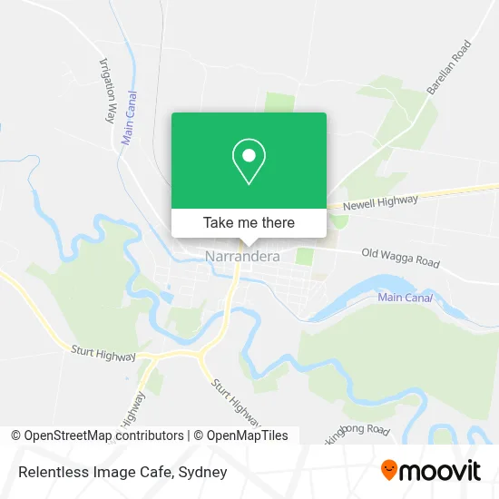 Mapa Relentless Image Cafe