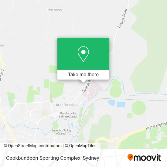 Mapa Cookbundoon Sporting Complex