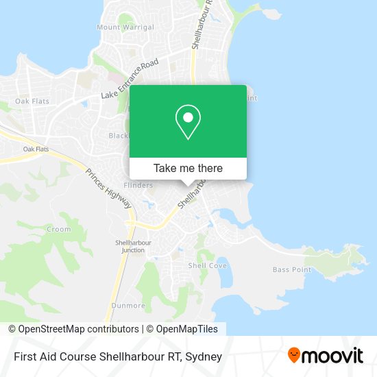 First Aid Course Shellharbour RT map