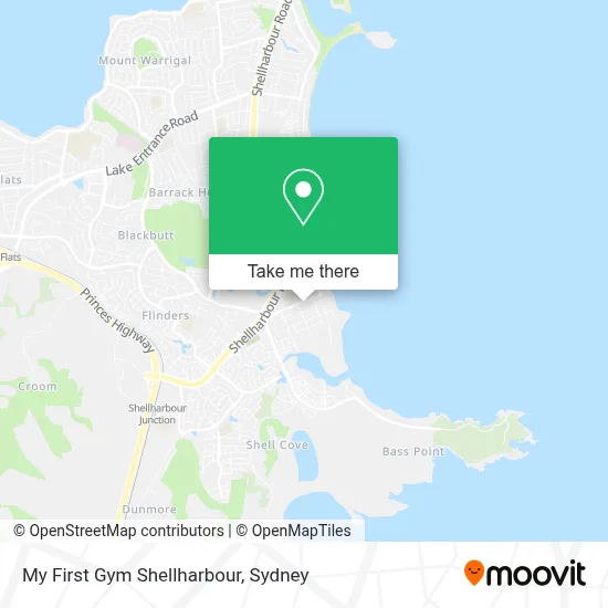 Mapa My First Gym Shellharbour