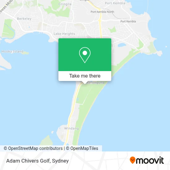 Mapa Adam Chivers Golf