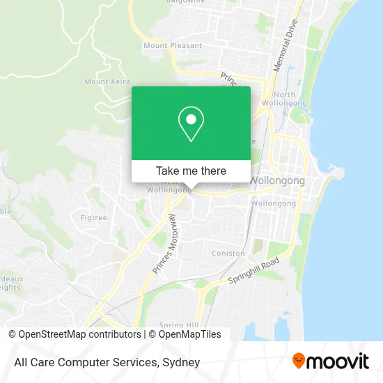 Mapa All Care Computer Services