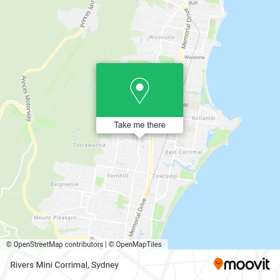 Mapa Rivers Mini Corrimal
