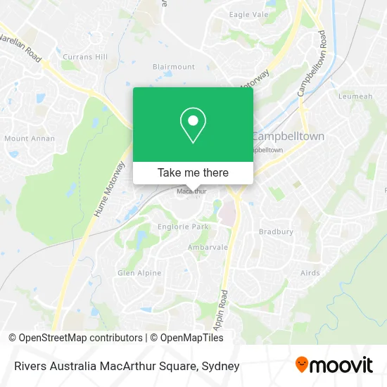 Rivers Australia MacArthur Square map