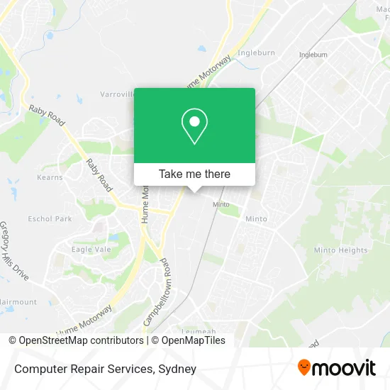 Computer Repair Services map