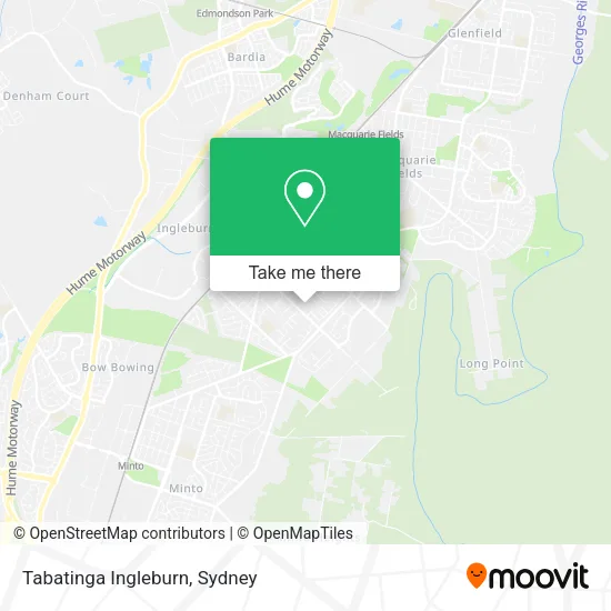 Tabatinga Ingleburn map