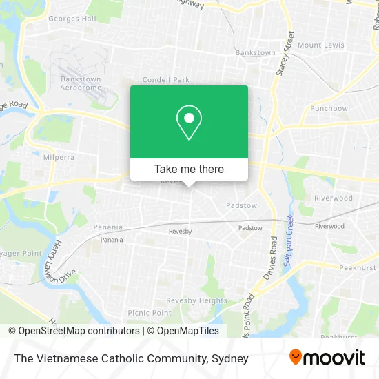 The Vietnamese Catholic Community map