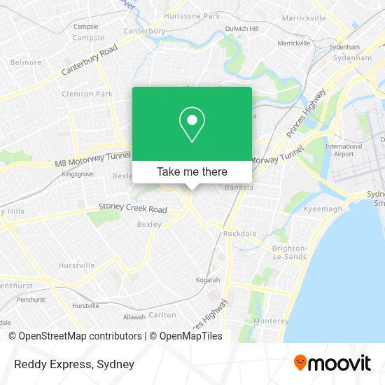 Reddy Express map